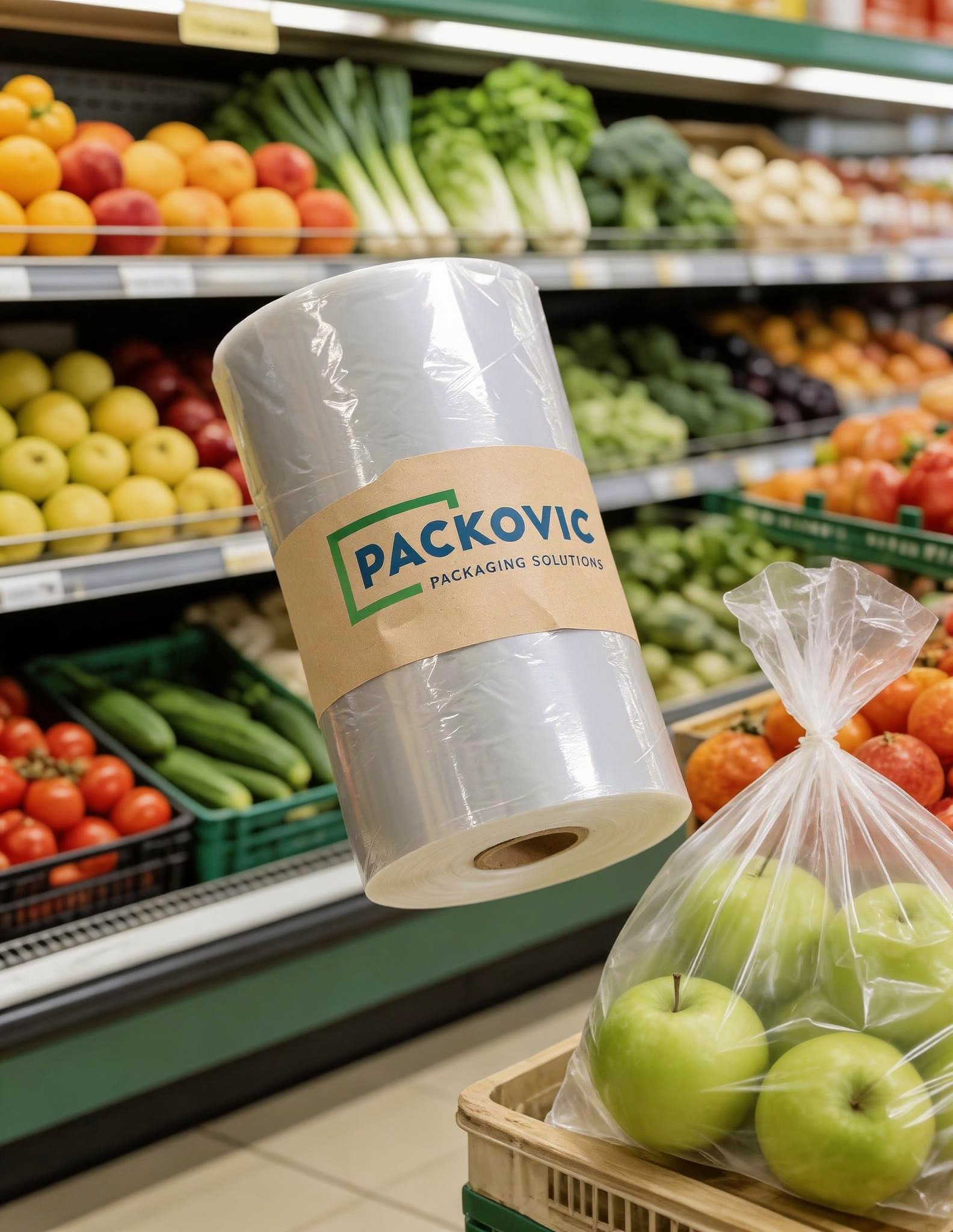 mesh produce bags for fruits and vegetables, breathable bags, product photography